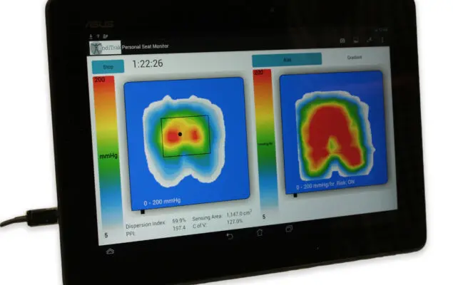 Tablet of Pressure Mapping Scan