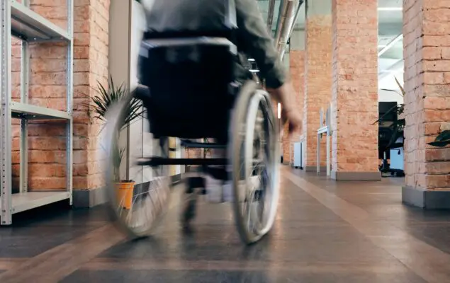 Photo of Person Using Wheelchair