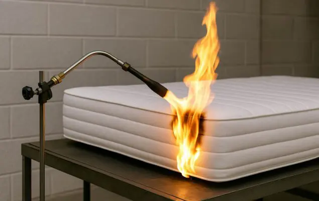 fire testing matress
