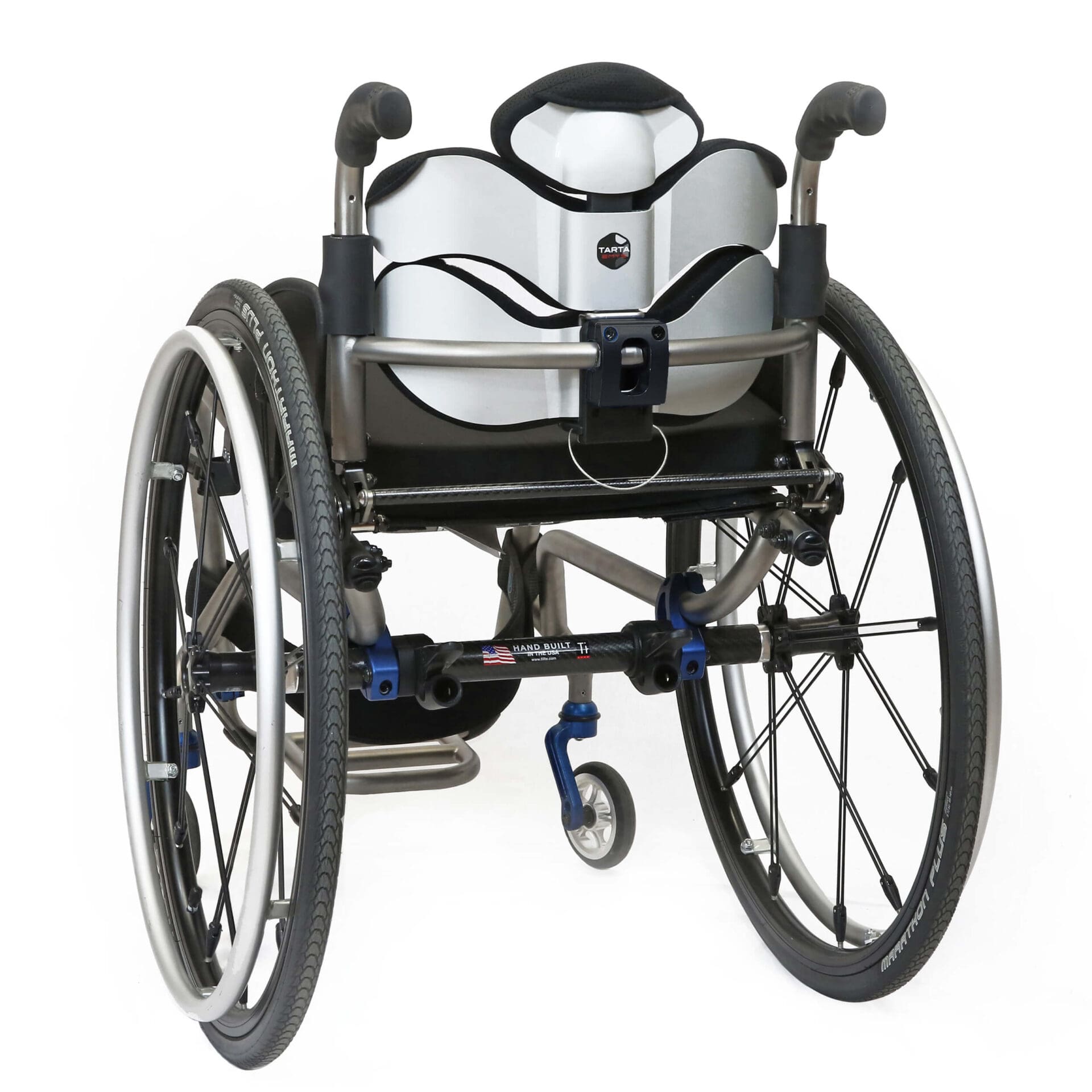 Back of Tarta Emys on Wheelchair