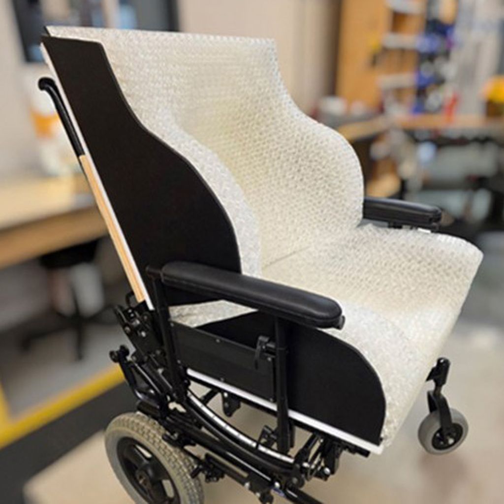 custom moulded wheelchair
seat